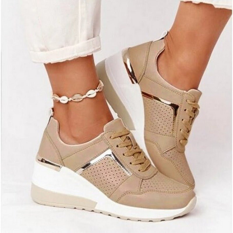 Sophie | Women's Orthopedic Lace-Up Wedge Sneakers