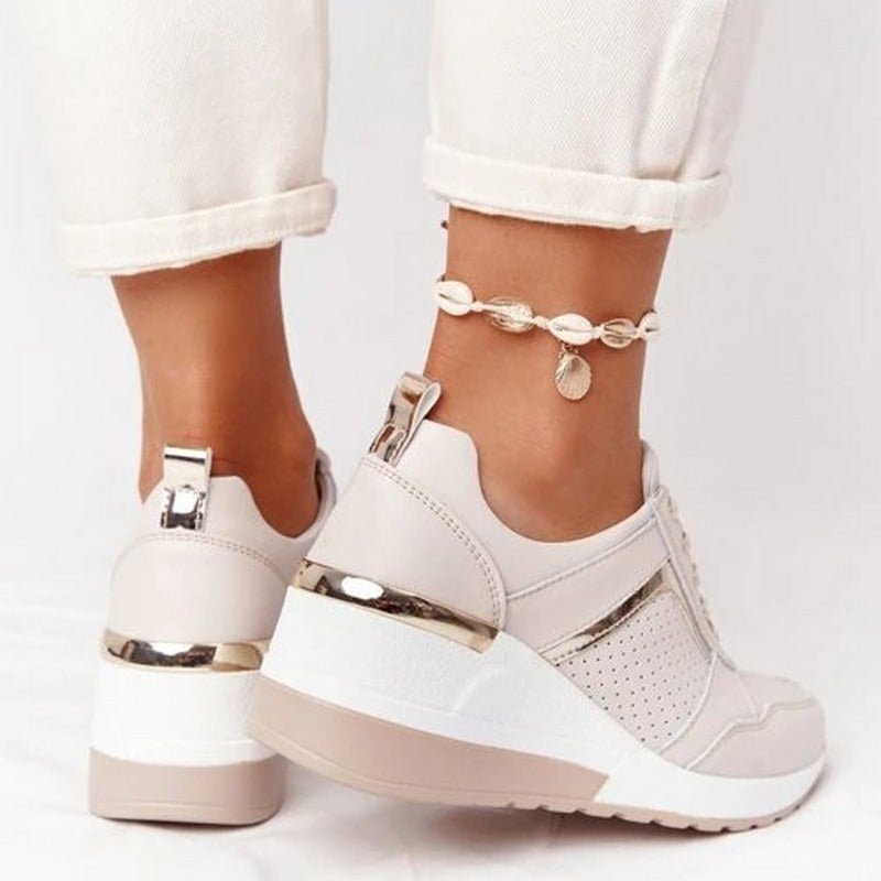 Sophie | Women's Orthopedic Lace-Up Wedge Sneakers