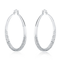 Tonya | Classic Retro Silver Long Earrings