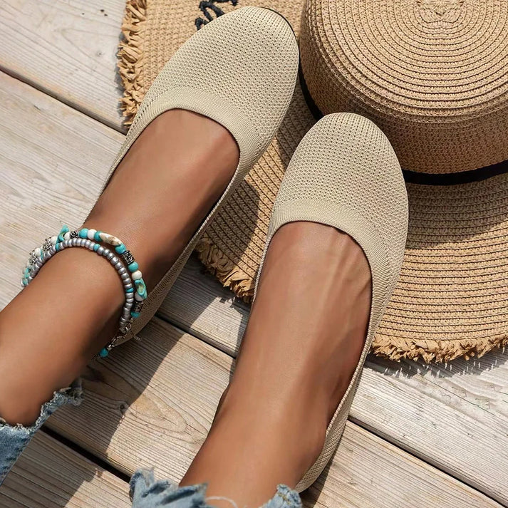 Brina | Women's Knit Slip-On Ballet Flats