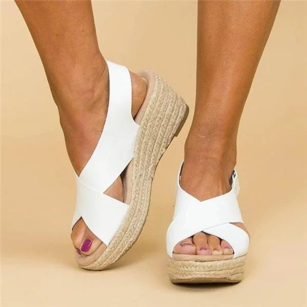 Zoe | Women's Espadrille Wedge Strap Sandals