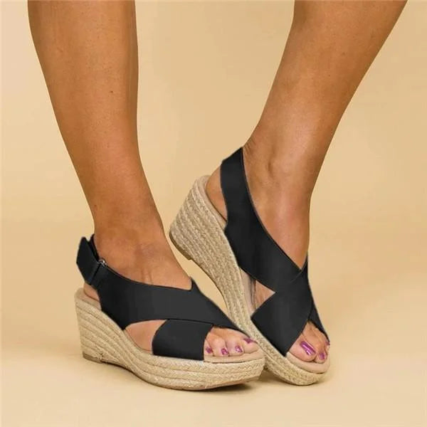 Mira | Women's Orthopedic Wedge Espadrille Sandals