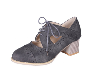 Nora | Women's Orthopedic Lace-Up Block Heel Shoes