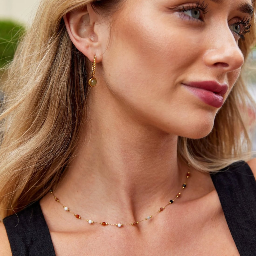 Donna | Elegant Beaded Minimalist Necklace
