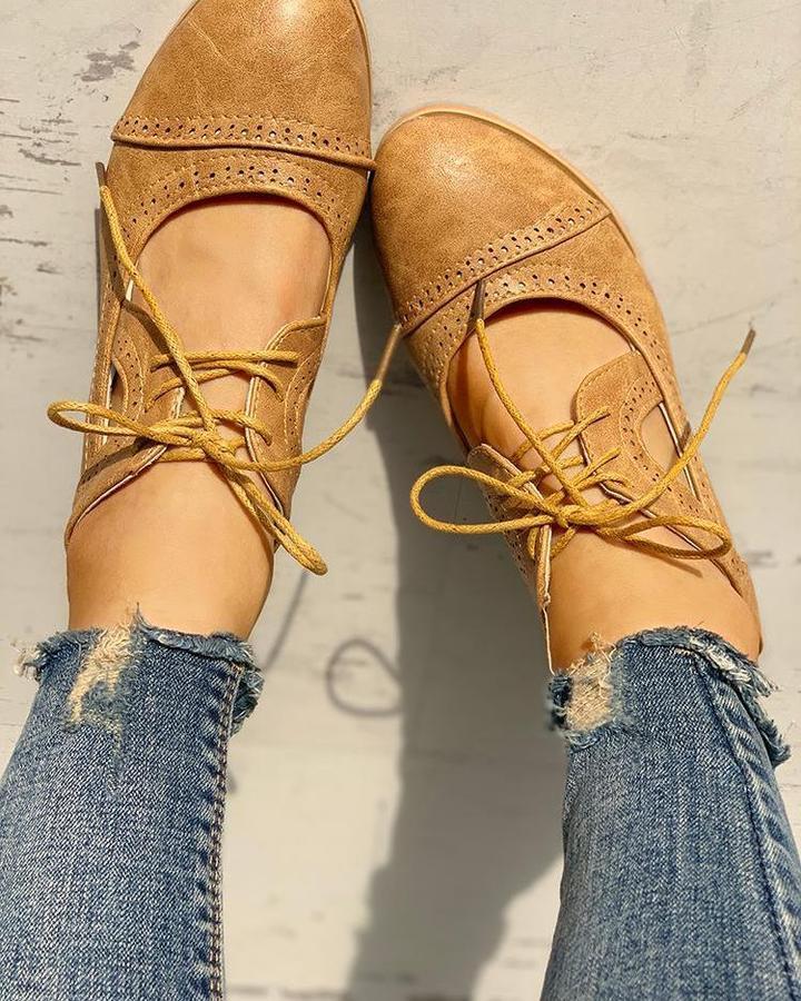 Nora | Women's Orthopedic Lace-Up Block Heel Shoes